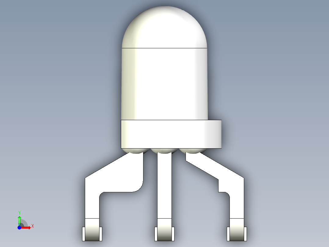 光电元件封装-KING_L-3W-LA前视图