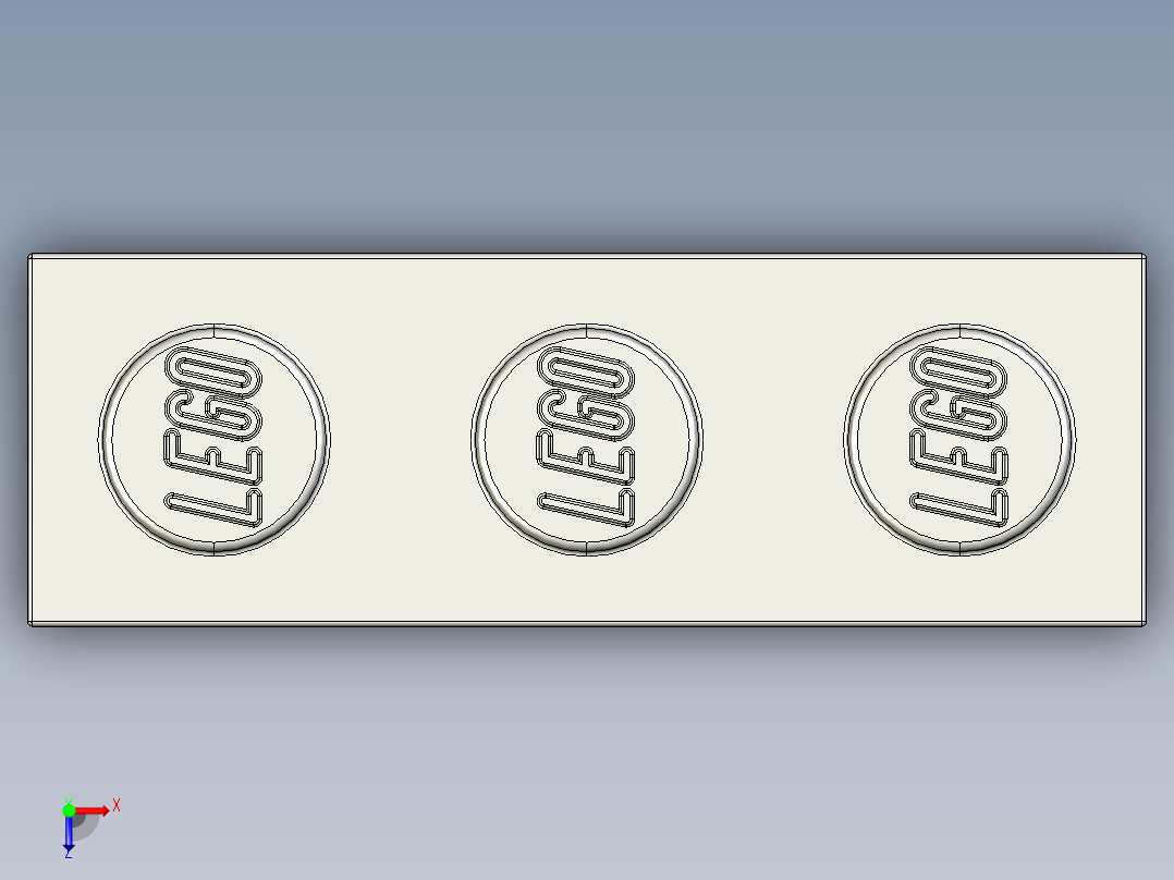 乐高套装 4421基本积木-4211428 - 3622 Medium Stone (Light Bluish) Grey Brick 1 x 3.STEP俯视图