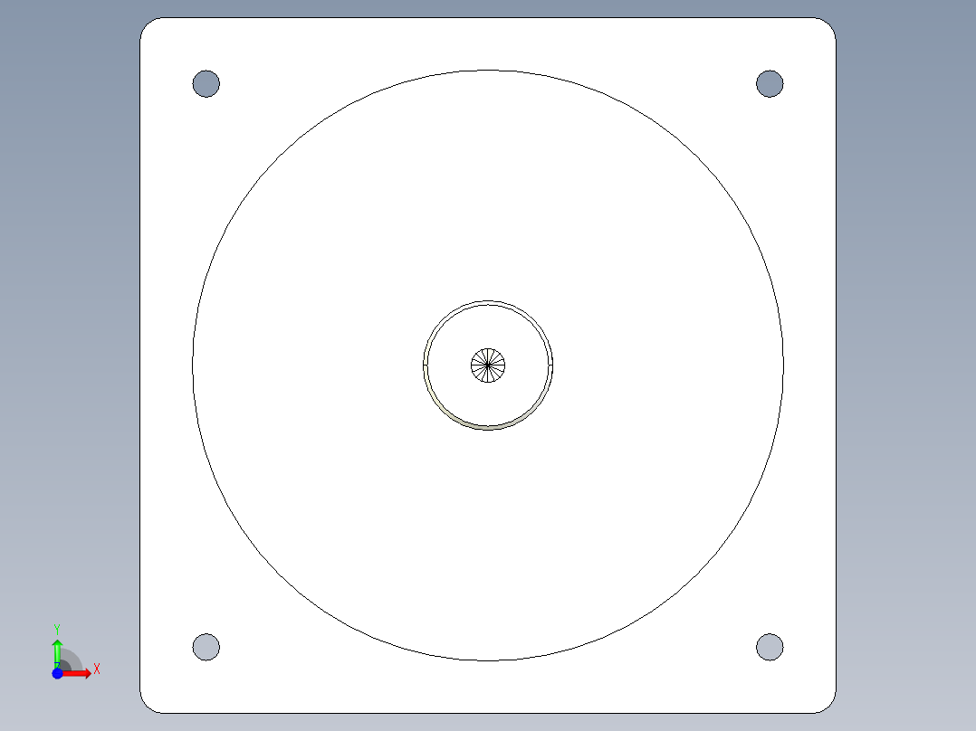 86RN伺服系列精密行星减速机前视图