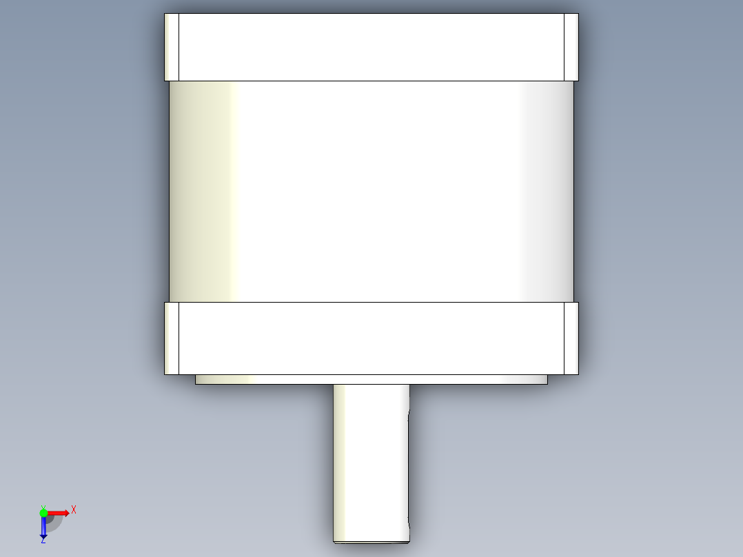 86RN伺服系列精密行星减速机俯视图