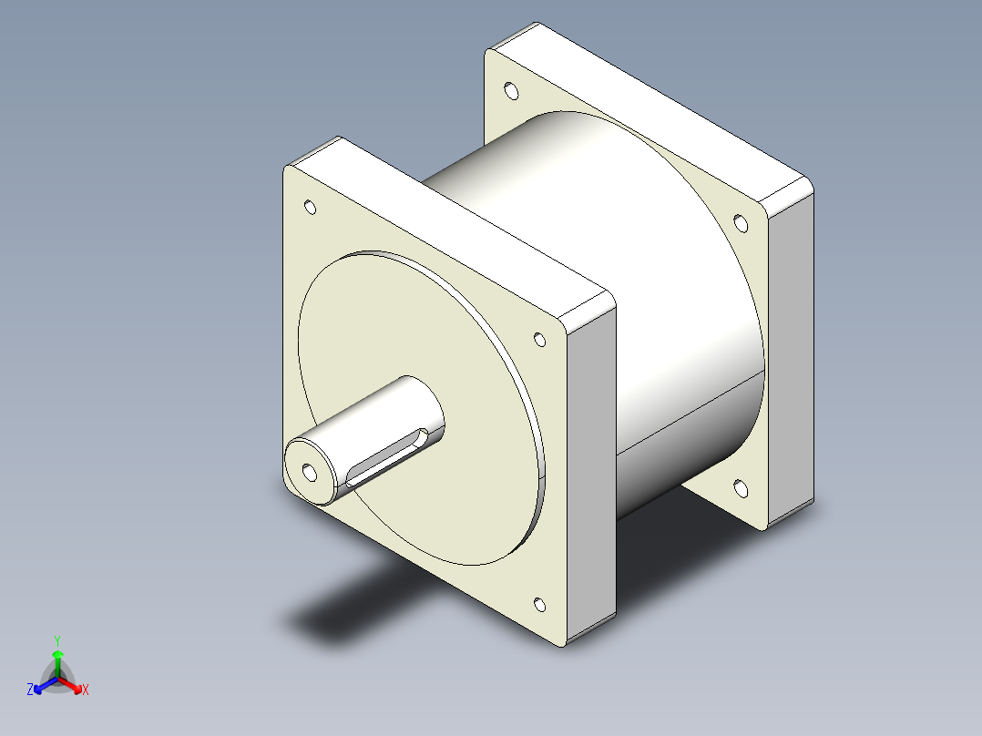 86RN伺服系列精密行星减速机正等轴测图
