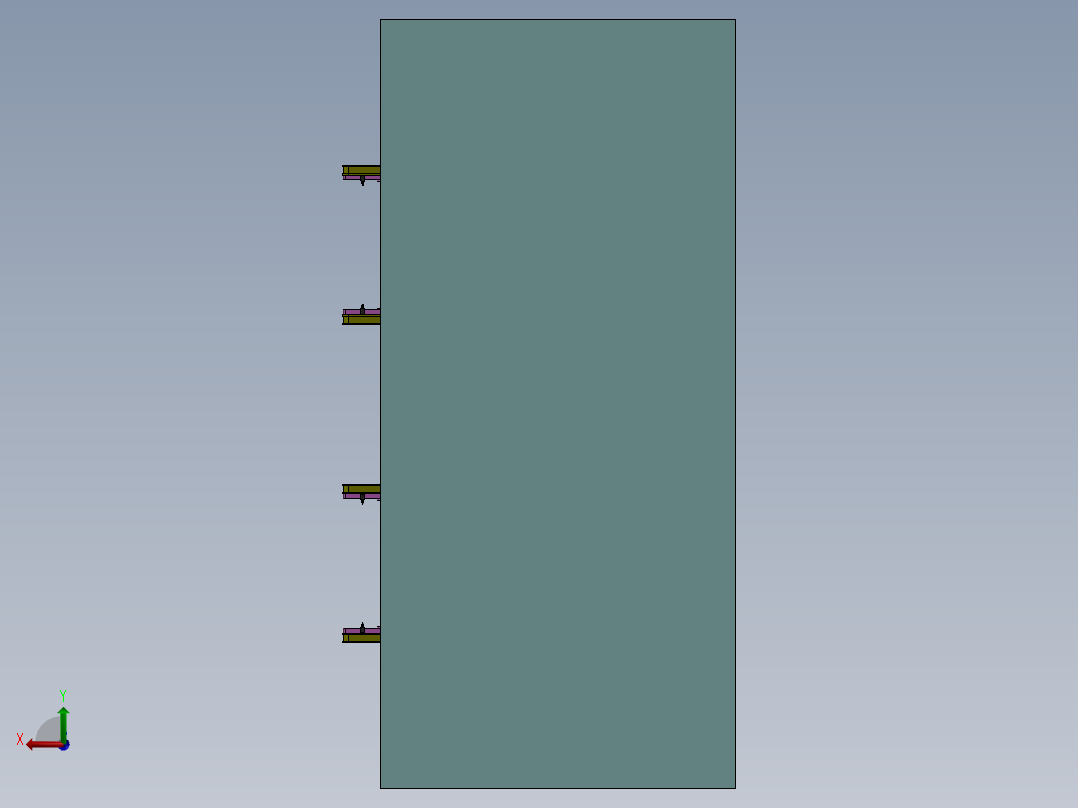 U型件机器人焊接sw16可编辑后视图