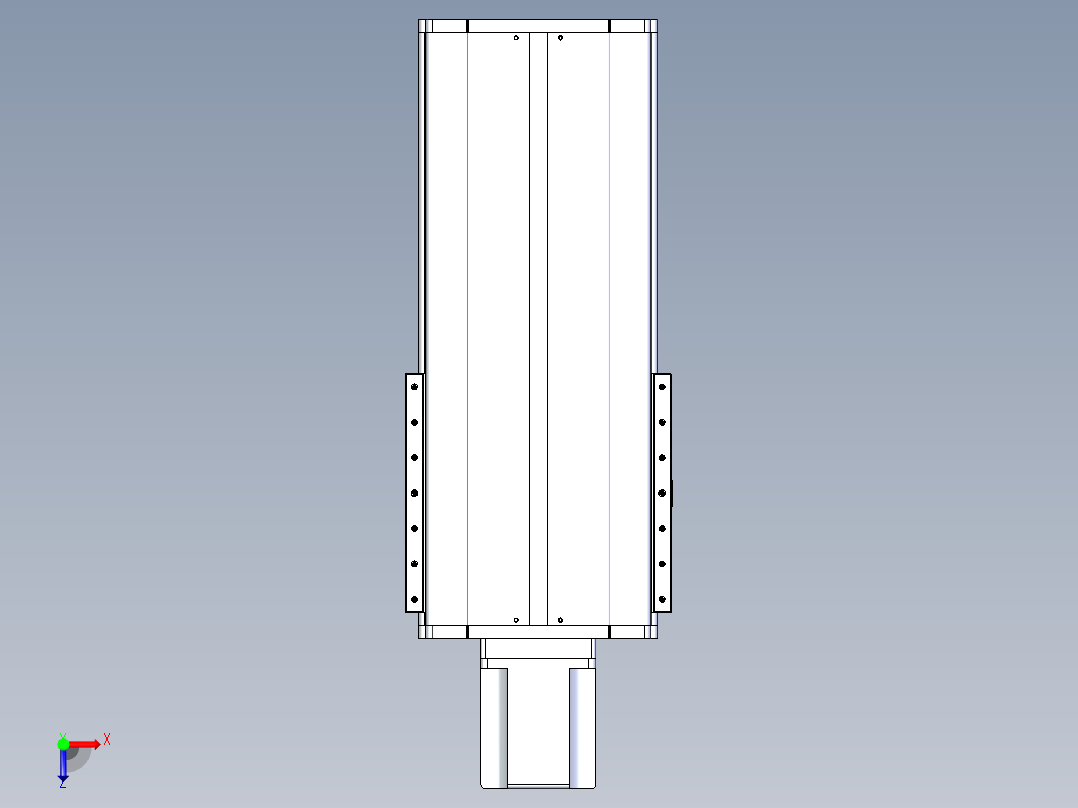 东锦丝杆传动-直线滑台模组DH270-C-L10-S300-BC-T1000W-C3俯视图