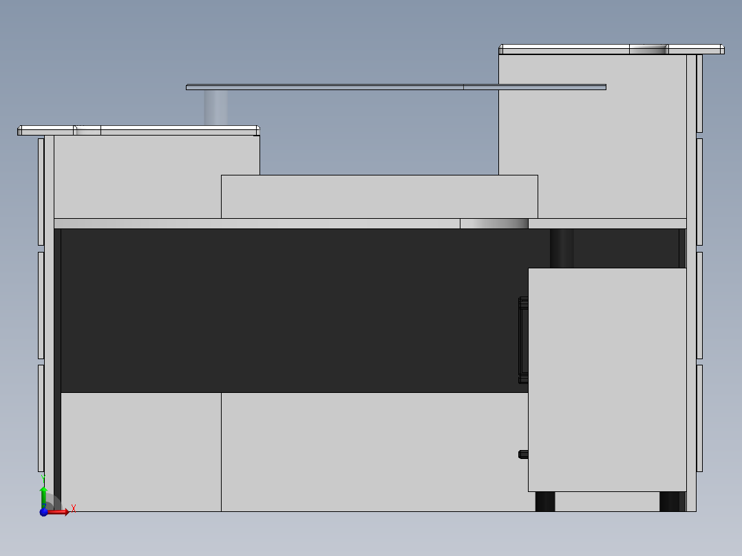 办公桌-20 SW STP前视图
