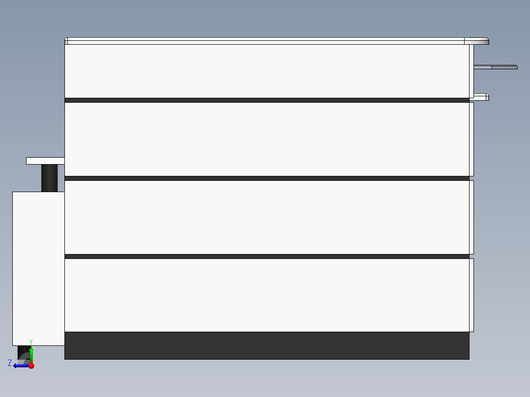 办公桌-20 SW STP右视图