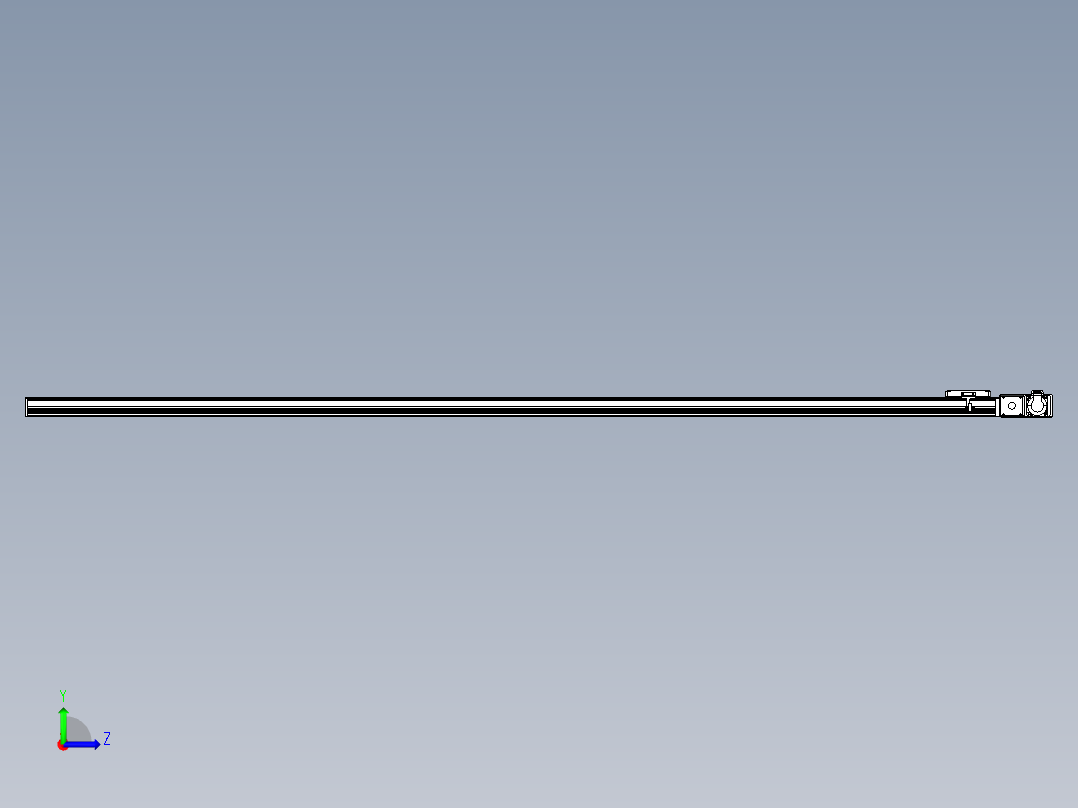 同步带全封闭直线模组TPA-HCB-105D-90-L2600-MR-C-P20-N3左视图