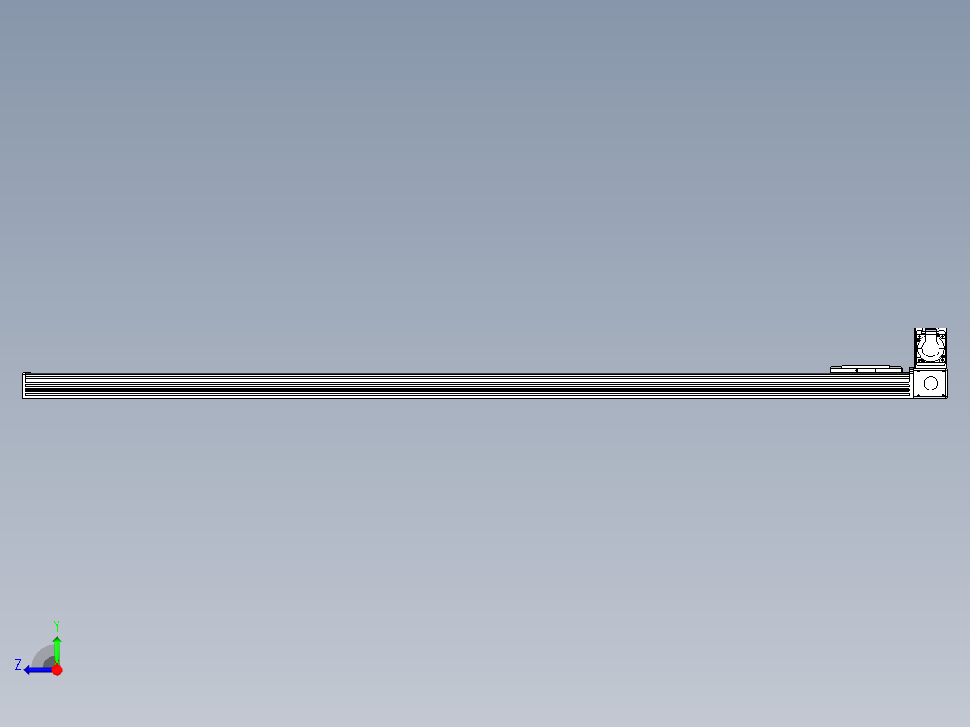 同步带全封闭直线模组TPA-HCB-110D-90-L1650-RU-C-P40-N3右视图