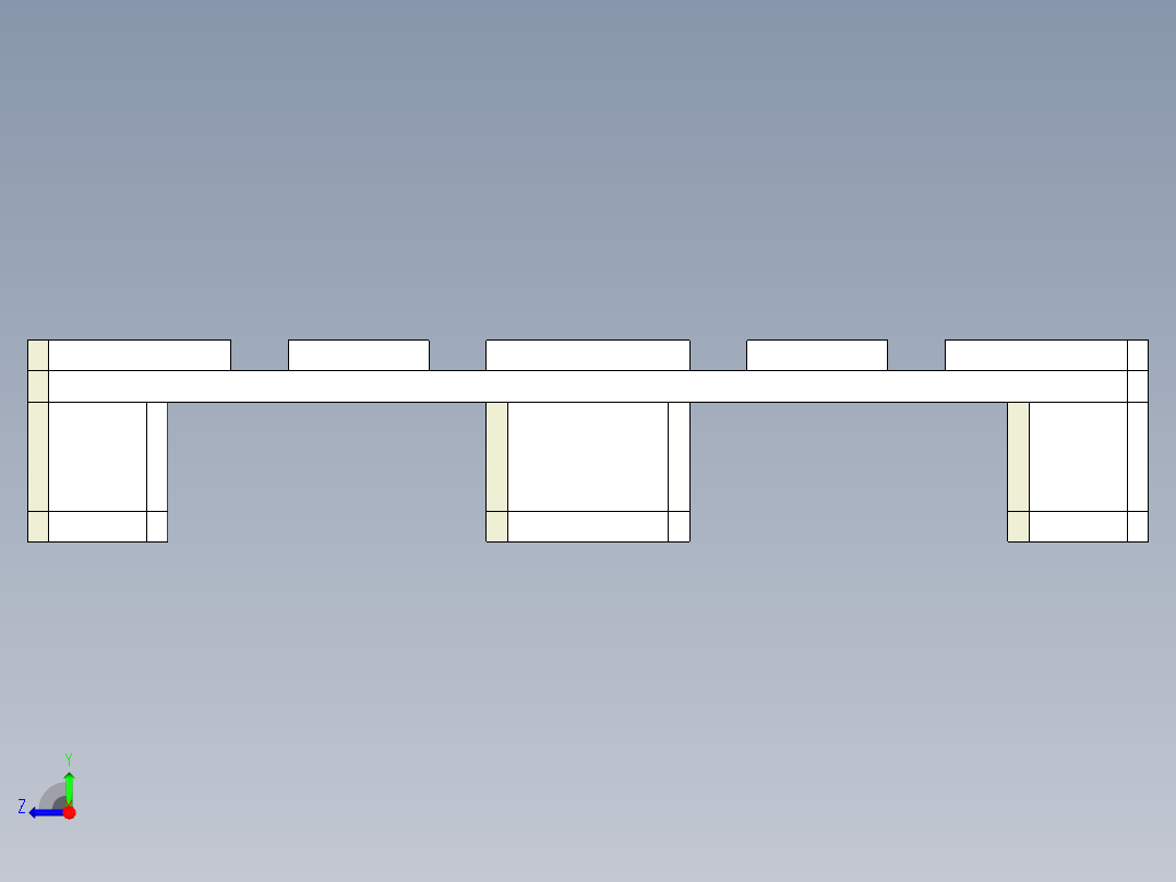 托盘 设计模型 (10)右视图