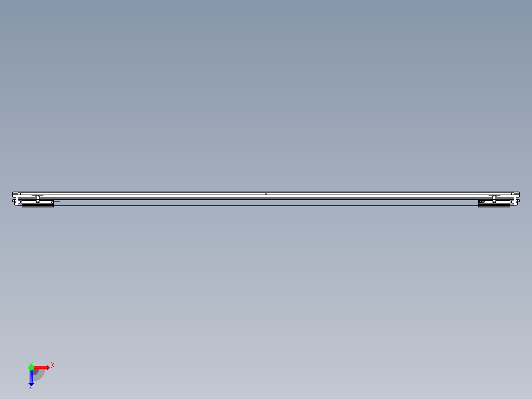 威洛博VL系列直线电机模组-2VL22H3-S2750俯视图