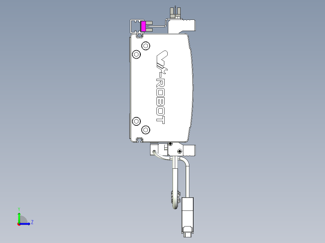 威洛博VL系列3d模型模组2VL14S1Y-S200左视图