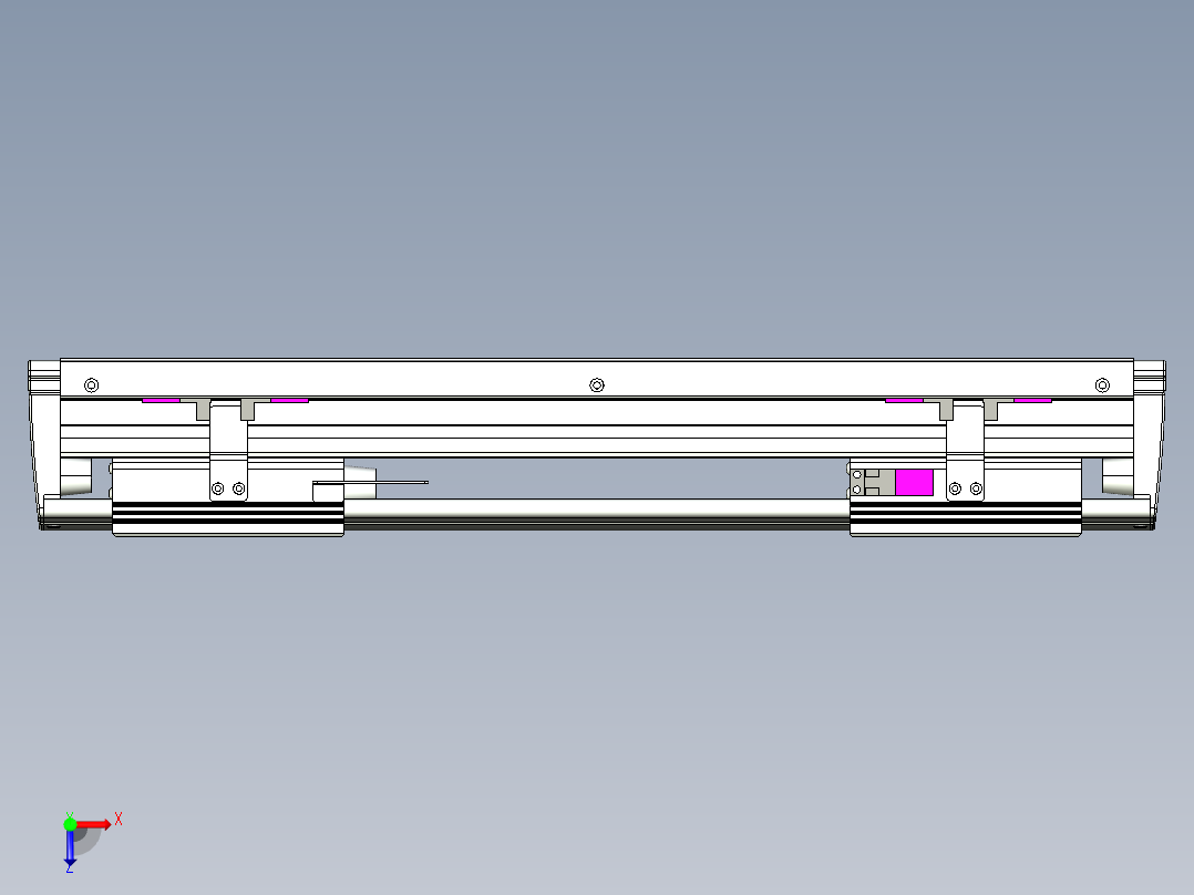 威洛博VL系列3d模型模组2VL14S1Y-S200俯视图