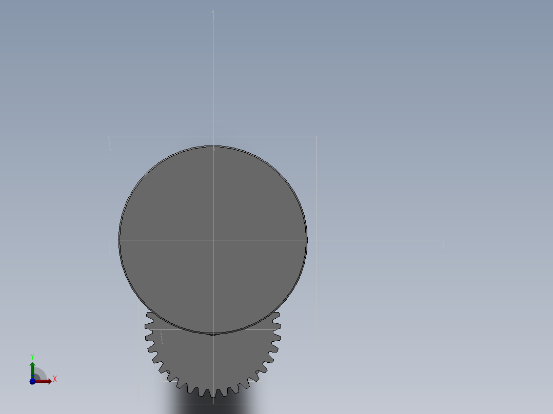 Q244-投射式自动投石器的设计【三维SolidWorks】前视图