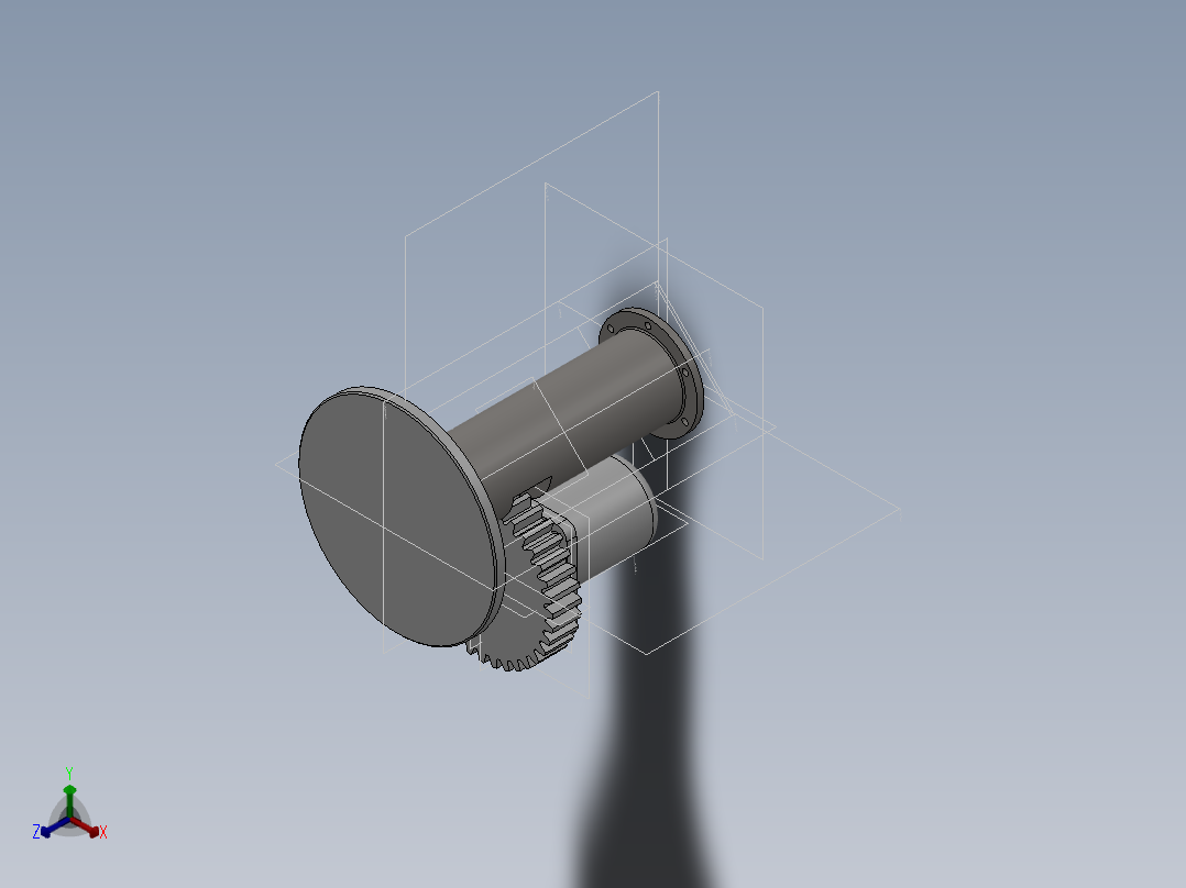 Q244-投射式自动投石器的设计【三维SolidWorks】正等轴测图