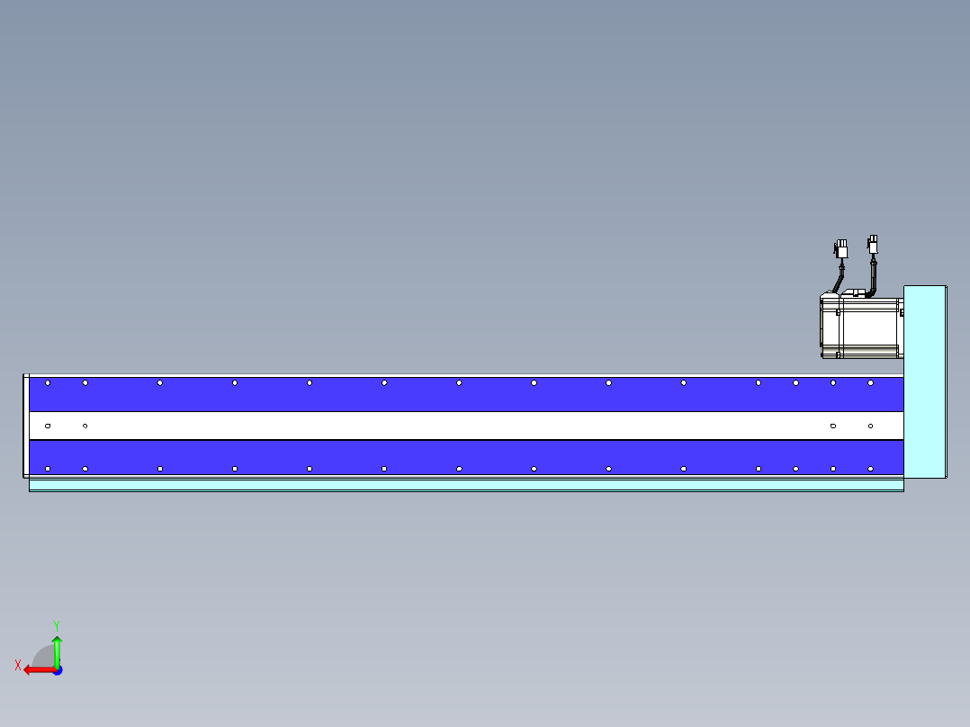 威洛博VC丝杆传动-无尘环境VC14-Lxx-C-S900-BR-ZP75-C3后视图