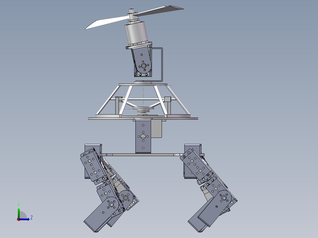 四足飞行 1（三维+课设+程序+二维）左视图