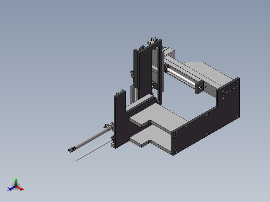 传送装配机sw20正等轴测图
