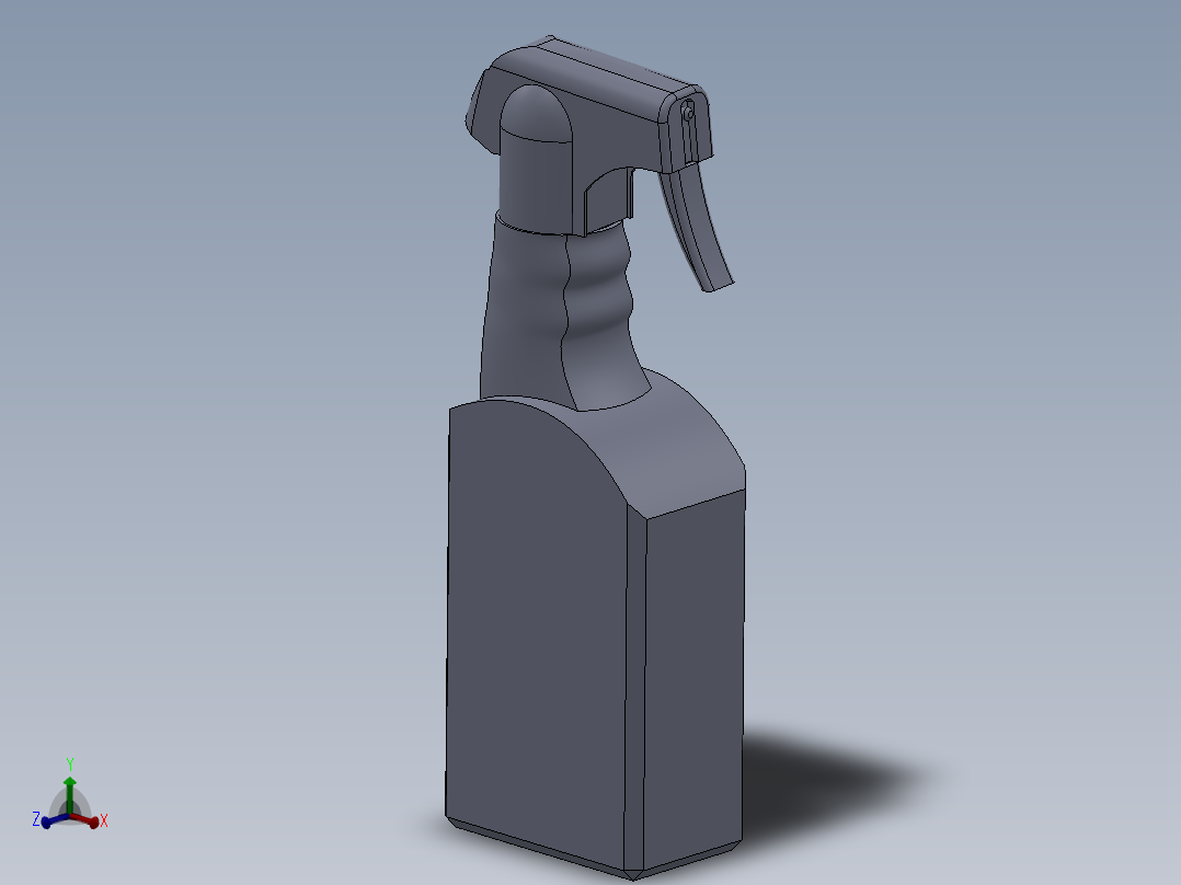 solidworks <span style='color: red'>汽车玻璃</span>清洁剂外观设计