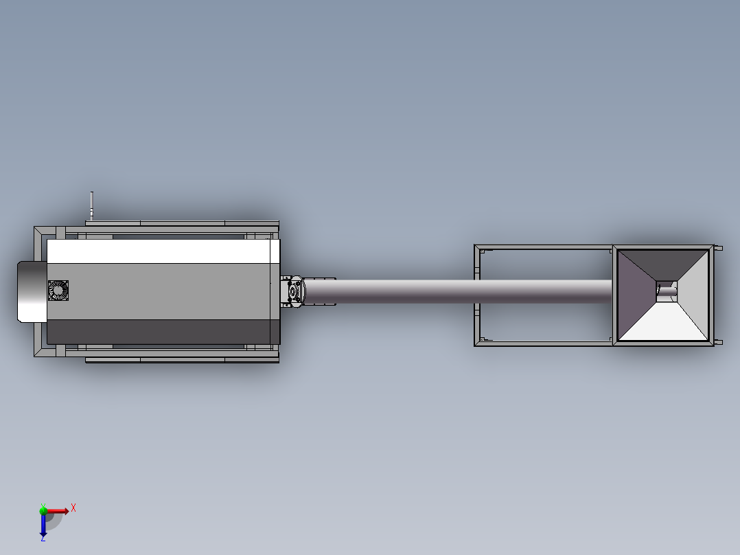 粮食烘干机设计资料含SW模型图纸+CAD俯视图