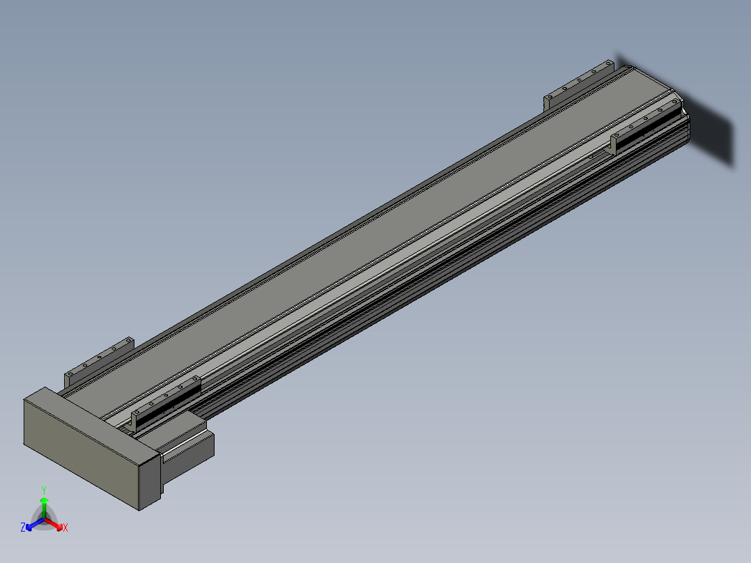 直线模组LHA170-S1100-L设计图纸