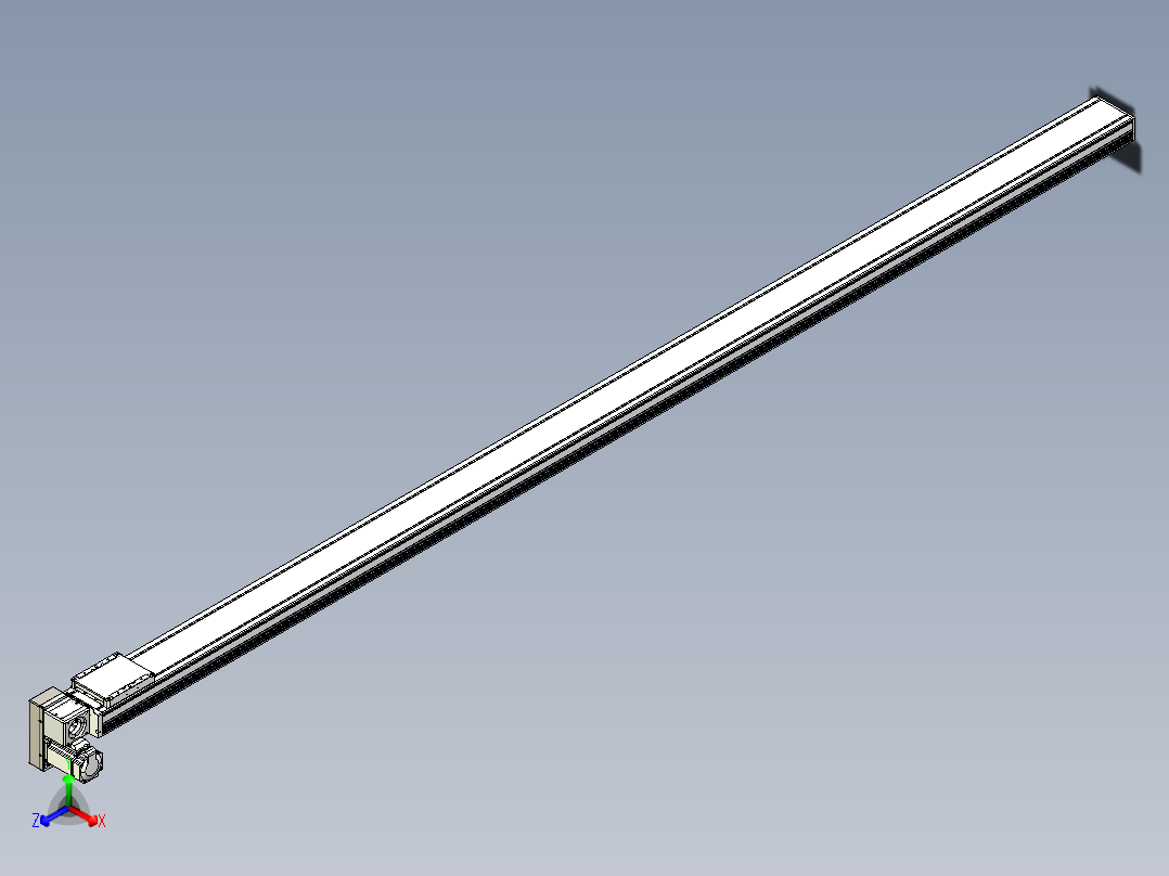 同步带全封闭直线模组TPA-HCB-105D-90-L2600-LP-C-P20-N3正等轴测图