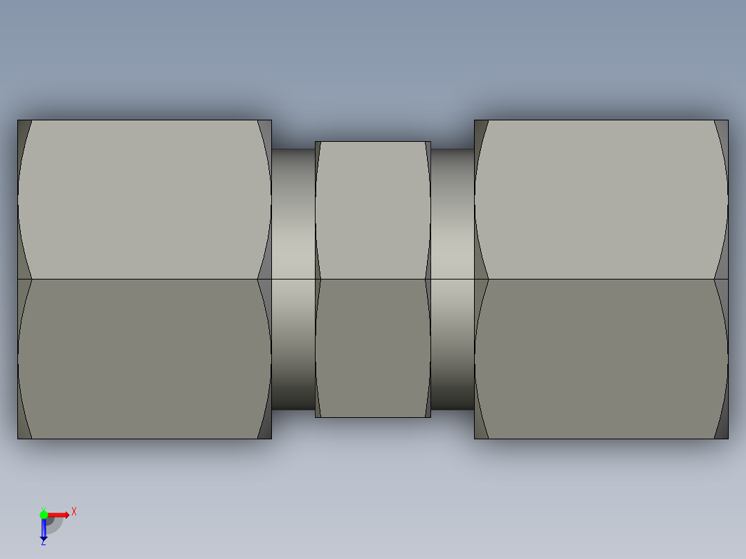 卡套式工业通用硬管接头EO Union G10ZSCF俯视图