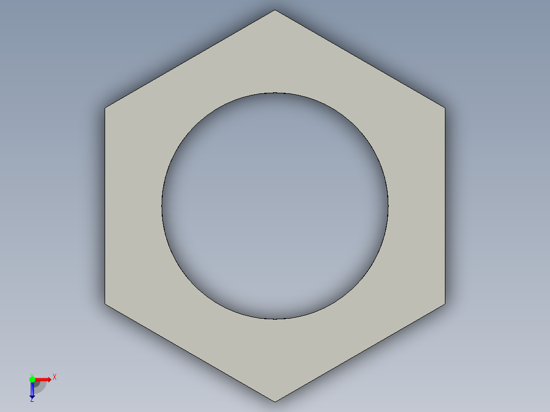 基恩士PX-H71G_nut_kc图纸模型俯视图