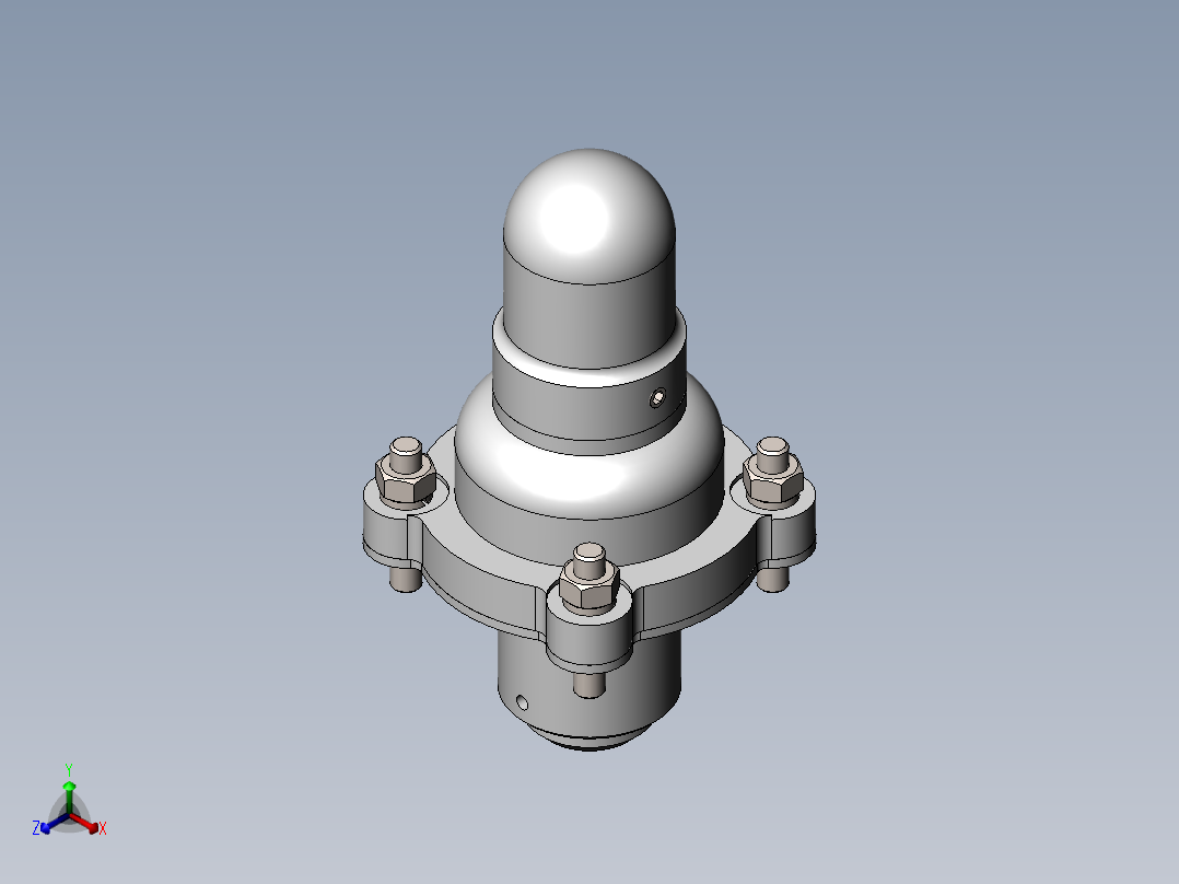 阀体模型与CAD正等轴测图