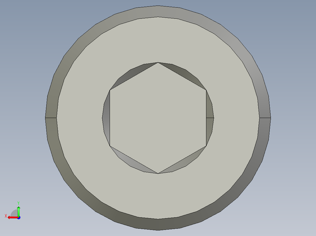 M4 x 0.7mm Thread 45mm LONG SOCKET HEAD CAP SCREW.STEP后视图