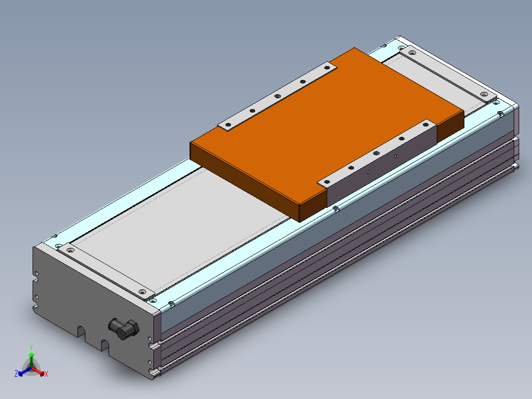MCH丝杆全封闭MCH22-M-750W正等轴测图