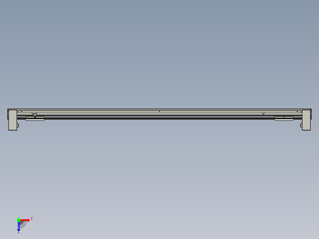 威洛博双电机滑台-VBF14S2-L50-S1700-BU-P40-C6俯视图