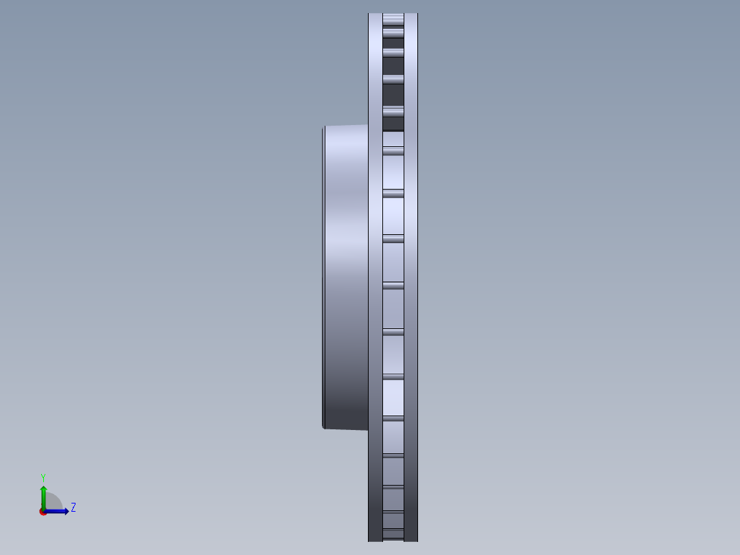 制动器 (21)左视图