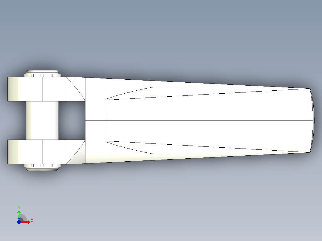 雙偏心夾具2338-3D多系列多零件图纸模型前视图