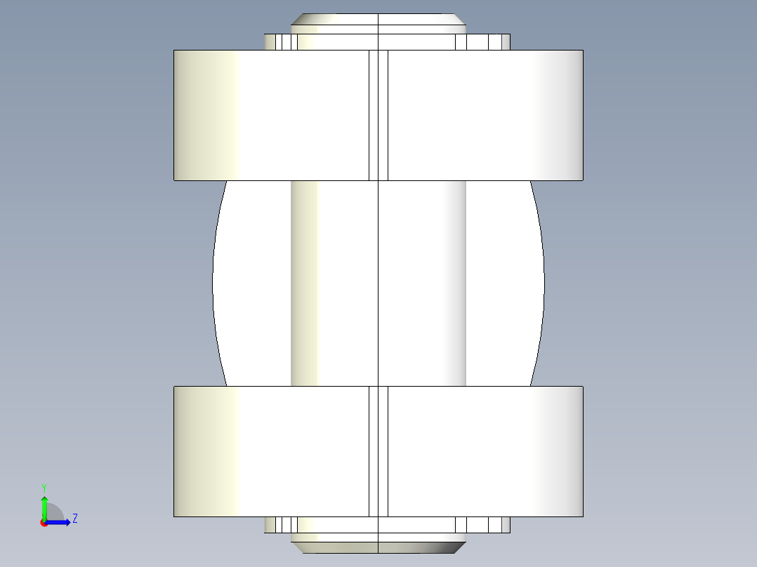 雙偏心夾具2338-3D多系列多零件图纸模型左视图