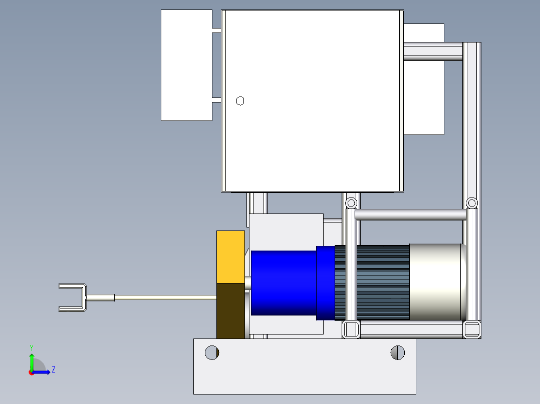 绞车 卷扬机 (41)左视图