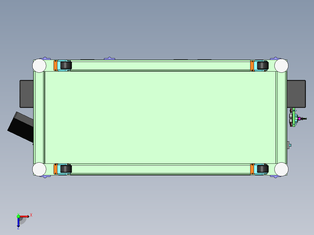 外圆激光测量机sw20可编辑俯视图