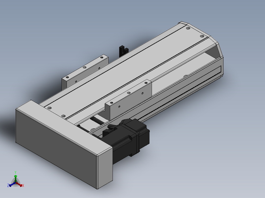 精密模组MY120-T10-100L-BL-P10B-C4-C正等轴测图