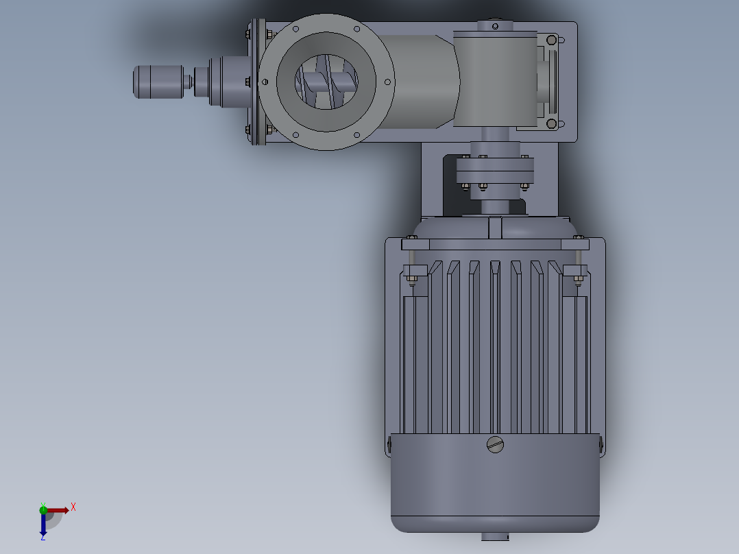 齿轮泥浆泵的全套零件图 毕设俯视图