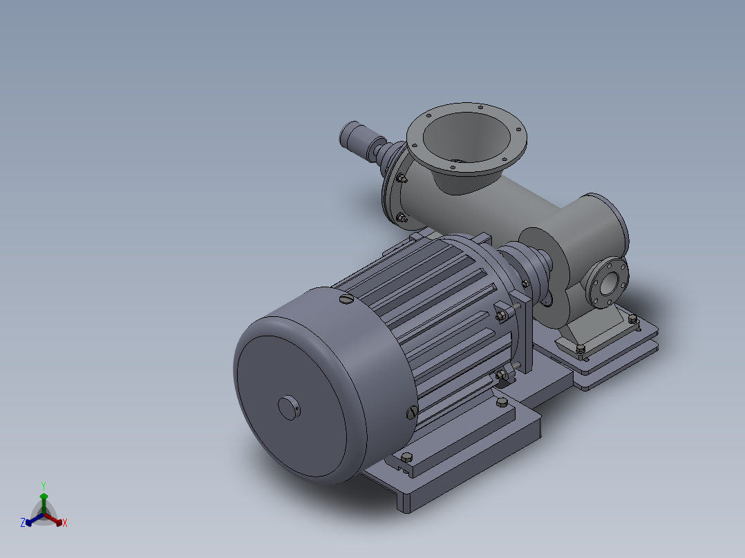 齿轮泥浆泵的全套零件图 毕设正等轴测图