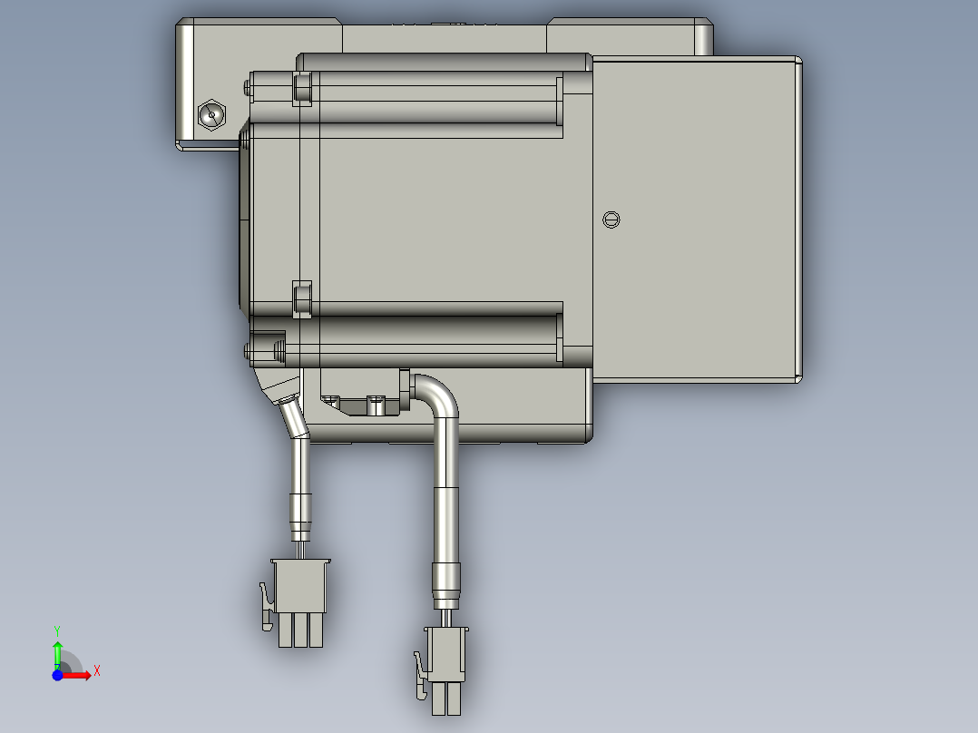 威洛博直线电机模组EB8-L100-S200-BL-P75-MS3前视图