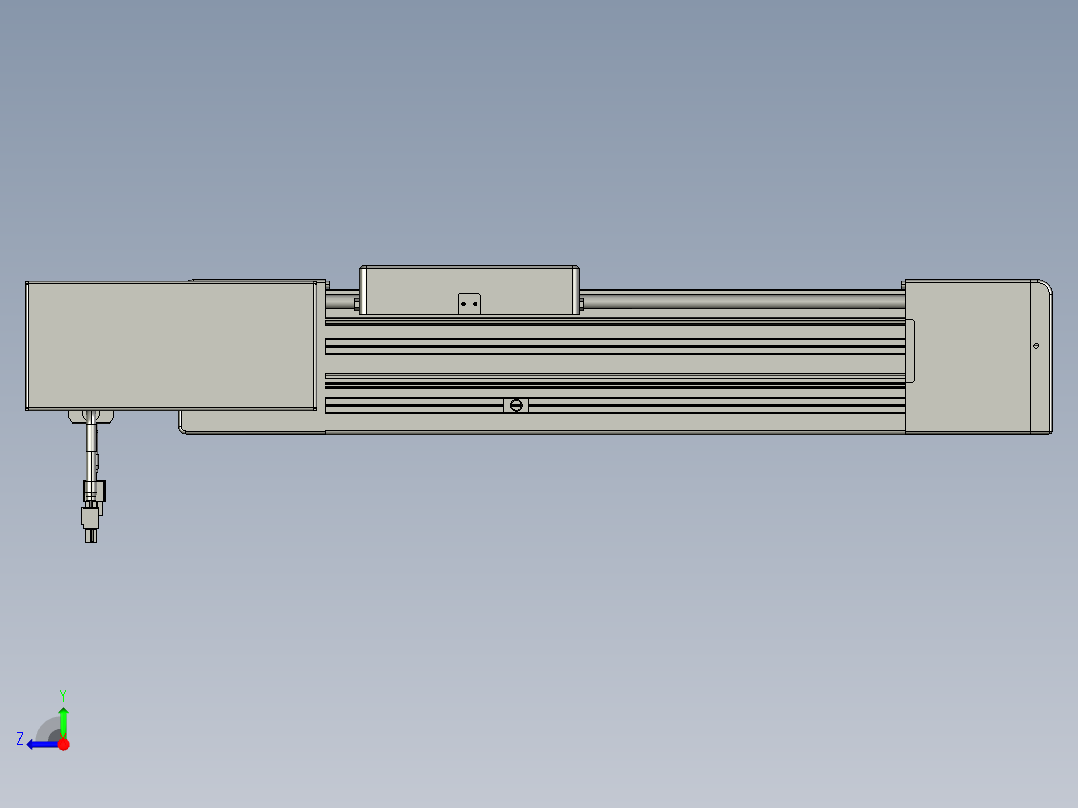 威洛博直线电机模组EB8-L100-S200-BL-P75-MS3右视图