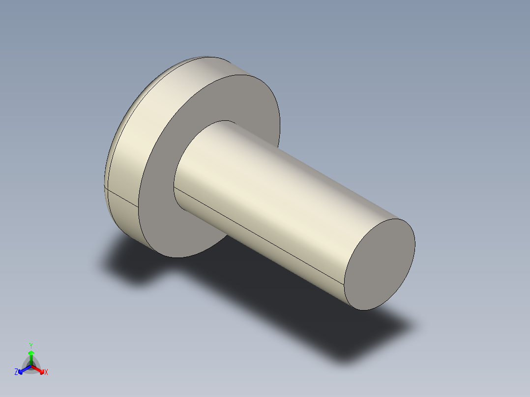 螺丝 M2.5 十字盘头-M2.5 x 6 Screw head.STEP正等轴测图