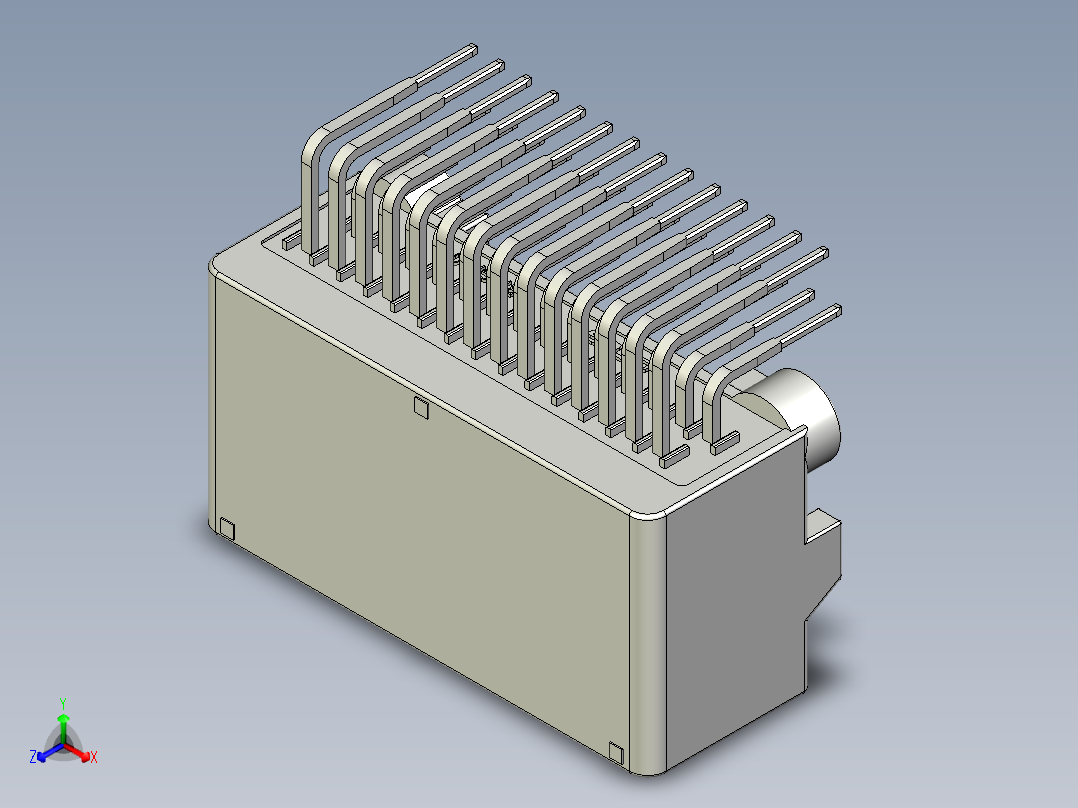连接器AAUS01BP2-028K0219正等轴测图