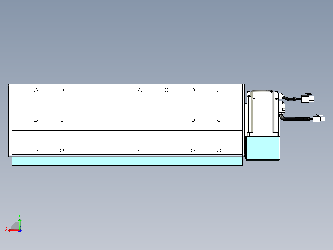 威洛博VBC同步带传动一无尘环境VBC14-L45-S150-BLD-ZP40-C3后视图