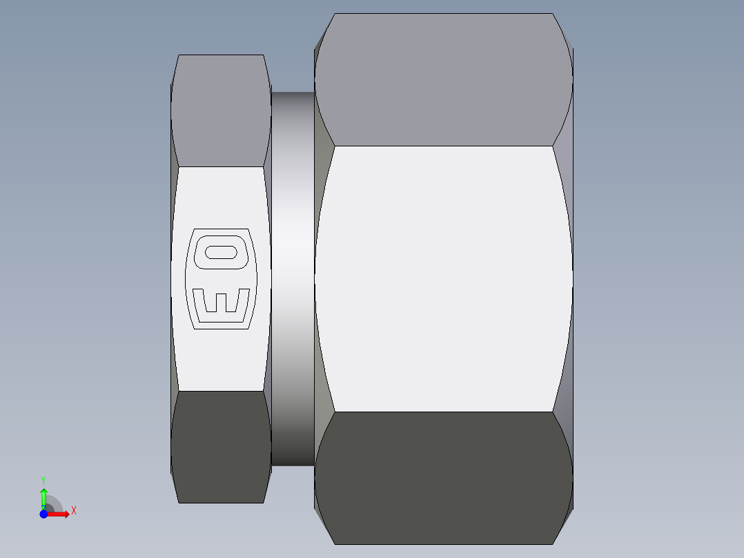 卡套式工业通用硬管接头EO_Blanking_plug_for_tube_ends_ROV18LCF前视图