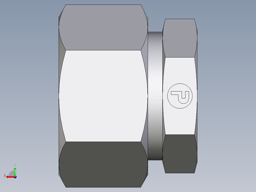 卡套式工业通用硬管接头EO_Blanking_plug_for_tube_ends_ROV18LCF后视图