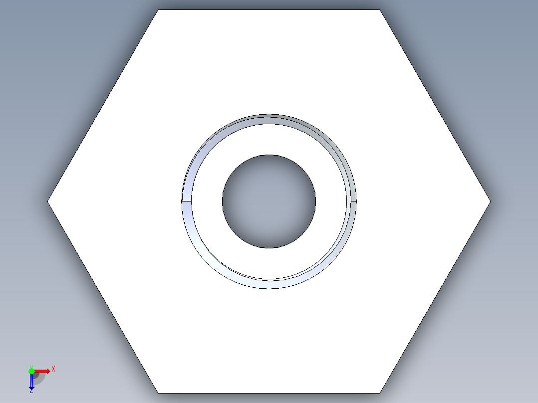 聚氯乙烯配件18-Sch80_ReducerBushing_MPTxFPT_839-098_0.75in x 0.25in俯视图
