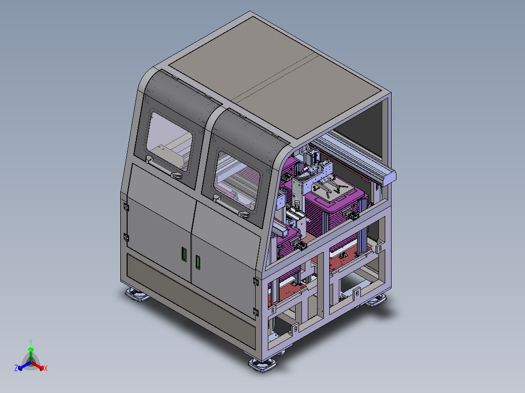 TARY盘上料机正等轴测图