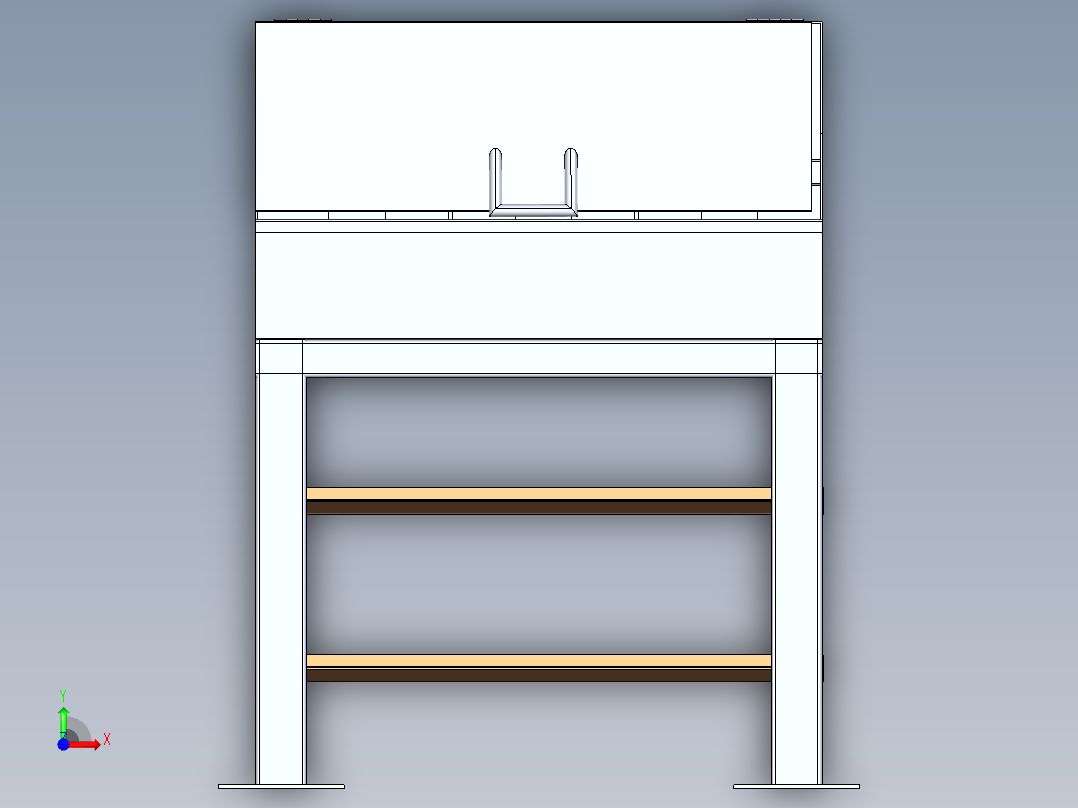 烧烤架烧烤炉前视图