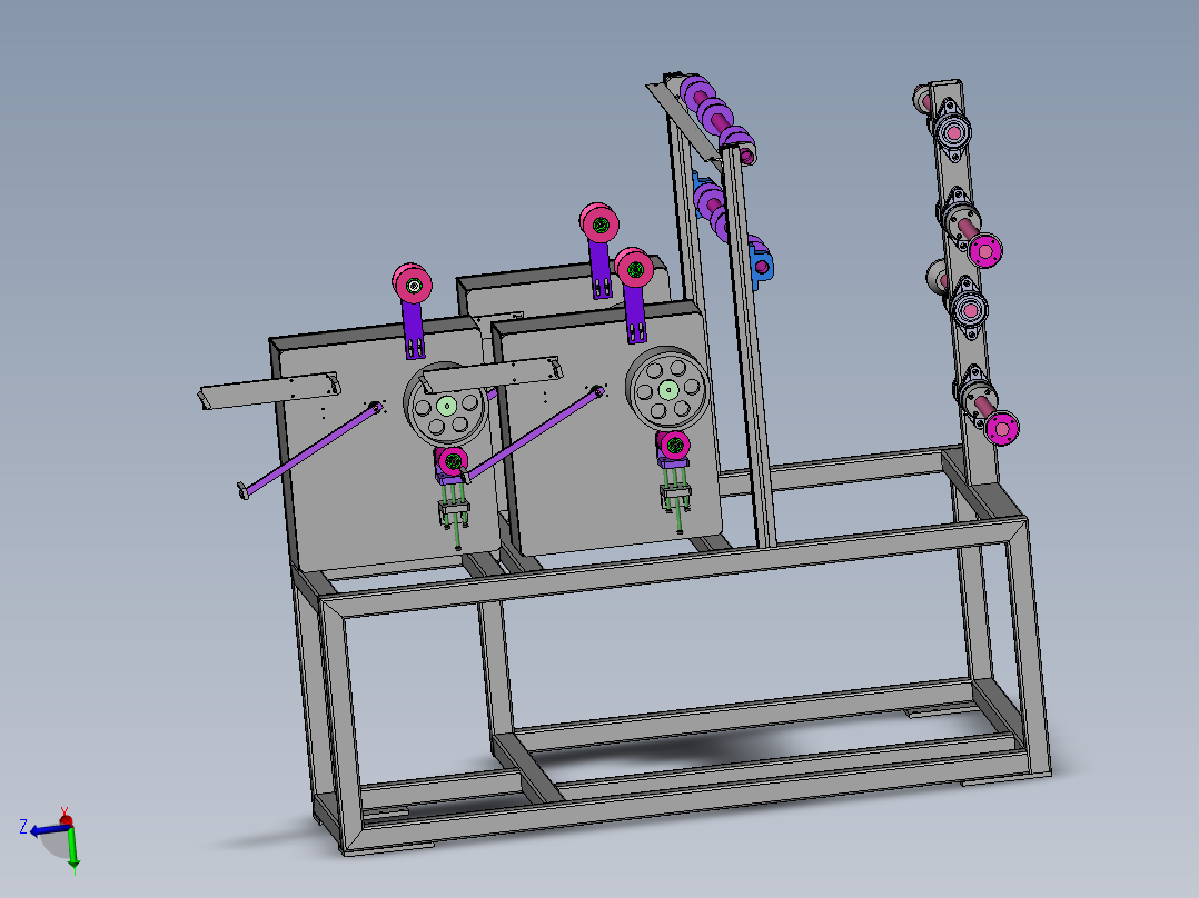 骨架导开机（sw18可编辑+cad+bom）