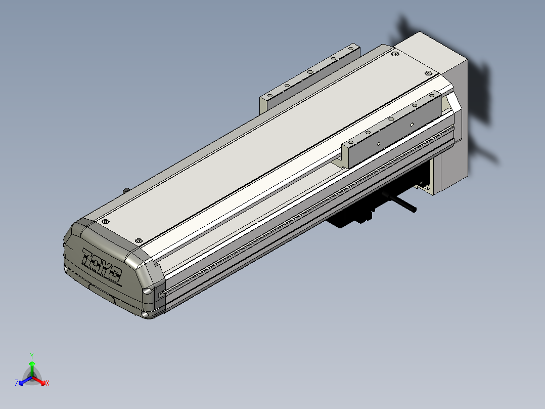 Toyo东佑达直线模组-ETH14-250-BM-400W正等轴测图